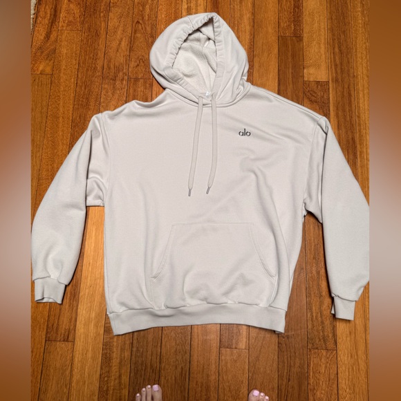 Alo Yoga Accolade Hoodie in Bone L - Picture 5 of 7